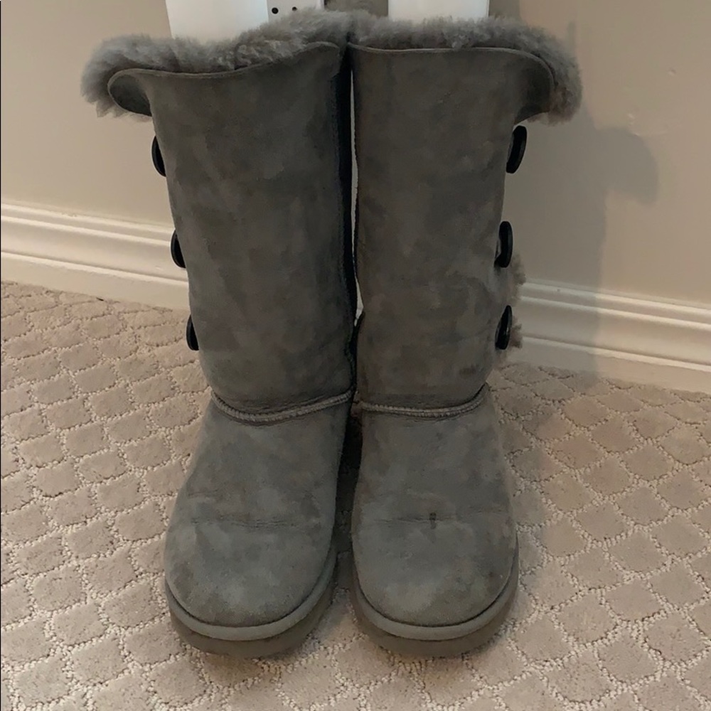 Ugh Grey Bailey Button Boot